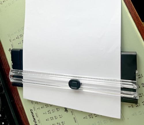 A4 Black 10.5 Inch x 3.5 Inch Paper Cutter for Cutting Paper, Coupon, Label, Cardstock, and Scrapbooking Craft for Office and Home (Black) - color: Black