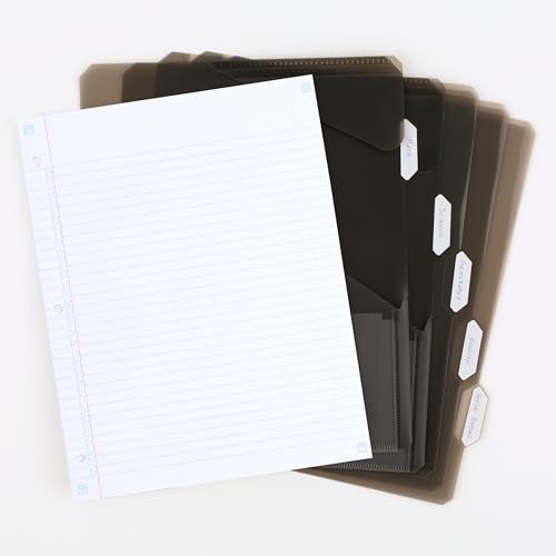 Five Star Flex Refillable Notebook + Study App,College Ruled Paper and 1 Inch TechLock Ring Binder with Pockets,Tabs and Dividers,200 Sheet Capacity,Seaglass Green (293280AQ8),(Pack of 6) - color: Green, size: 1 Count (Pack of 6)