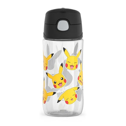 THERMOS FUNTAINER 16 Ounce Plastic Hydration Bottle with Spout, Pokemon - color: Pokemon