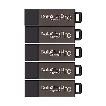 16GB DataStick Pro by Centon, 5 Pack, USB 2.0 Flash Drive Memory Stick for Storage and Backup - style: 16 GB (Pack of 5)