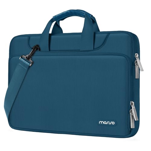 MOSISO 360 Protective Laptop Bag 13.3 inch, 13-14 inch Computer Bag Compatible with MacBook Air 13 inch/Pro 13 inch/Pro 14 inch,HP,Dell,Notebook, Laptop Carrying Case with Strap&Handle, Teal Green - color: Teal Green, size: 13.3 inch