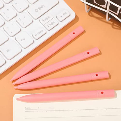 Flutesan 4.5 Inch LCD Writing Tablet Pen Replacement 4 Pcs Kids Stylus Pen for Drawing Tablet Doodle Pad with 4 Hanging Rope(Light Pink) - color: Light Pink