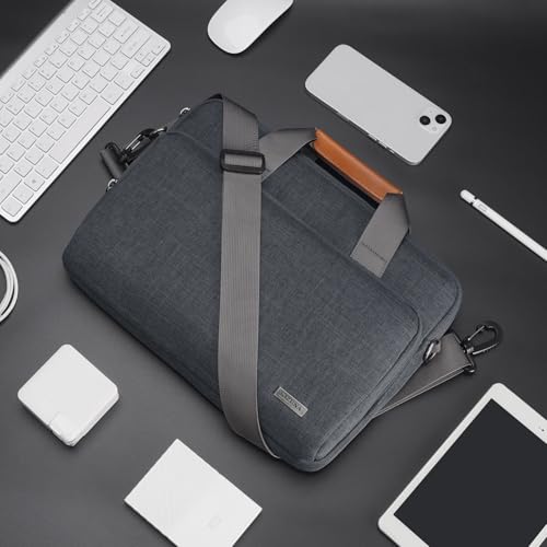 KIZUNA Laptop Bag Case 15-16 Inch Computer Shoulder Sleeve for MacBook Pro 16 M4/16 Lenovo IdeaPad Flex 5i/IdeaPad Pro 5 Gen 9/Yoga Pro 9i/Slim 5i Gen 8/HP ENVY/16.3" XPS 16/Dell 16 Plus/ASUS,Grey - size: 15-15.6 Inch