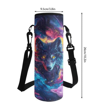Horeset Aesthetics Wolf School Bags Set for Girls Boys Kids Teens Travel Backpack with Picnic Lunch Box Water Bottle Bag Set of 3 Large Capacity Bookbag Rucksack for Primary Elementary School Student - color: Aesthetics Wolf
