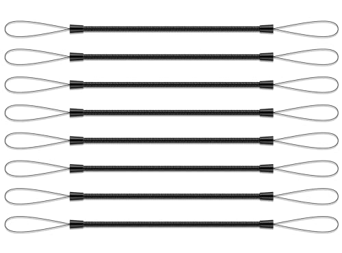 Touch Screen Tablet Stylus Lanyards Length 3.5-40" High Elastic Plastic Tethers for LCD Writing Tablet Pens Anti-Lose Tablet Pen Coil Spring Strap Leash for Office School 8 PCS