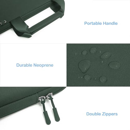 MOSISO Laptop Case 15 inch, Laptop Sleeve Bag Compatible with MacBook Air 15 inch M5 M4 M3 M2 2026-2023, Dell XPS, Neoprene Carrying Computer Bag with Handle&Detachable Small Case, Emerald Green - color: Emerald Green, size: 15 inch