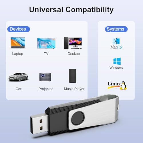 TOPESEL 16GB USB 2.0 Flash Drive 10 Pack, Thumb Drive with Data Storage Backup, Swivel Design with Indicator and Keyring - size: 10 Pack 16GB USB 2.0