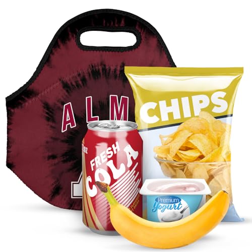 Campus Lab Alma College Tie-Dye Soft Neoprene Lunch Bag, Lightweight, Work - color: Alma College Scots