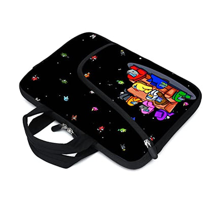 Laptop Sleeves 14 15 15.4 15.6 Chromebook Case Notebook Sleeve PC Messenger Bag Tablet Case Neoprene Handle Sleeve for Men Women, Two Pockets (Games) - color: Games