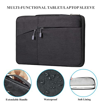 Megoo 13inch Laptop Sleeve Case with Handle Carrying Travel Case(Black) | Fit for Microsoft Surface Laptop 8 (2026)/7 13.8" /6 5 4 3 2 13.5" and Most 13"-14" Notebook Chromebook Computers - color: Black, size: 12.9-13.5Inch