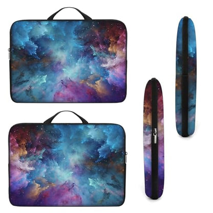 Laptop Sleeve Bag with Handle Computer Protective Soft Cover Case for 14 Inch 13 Inch Laptop,Colorful Art - color: Colorful Art