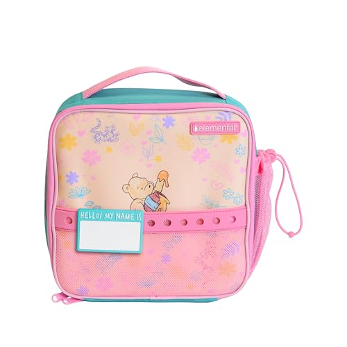Elemental Insulated Lunch Bag for Kids, with Water Bottle Pocket & Charm Band, Fits Lunch Box, Lunch Bag for School to Keeps Food at Optimal Temperature, 3L - Winnie the Pooh - color: Winnie the Pooh