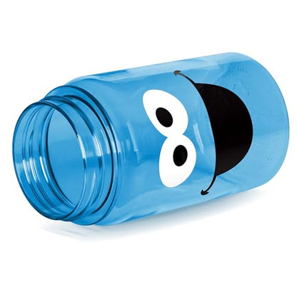 Simple Modern Sesame Street Cookie Monster Kids Water Bottle Plastic BPA-Free Tritan Cup with Leak Proof Straw Lid | Reusable and Durable for Toddlers, Boys | Summit Collection | 12oz - color: Sesame Street: Cookie Monster Big Face, style: Straw Lid | 12o