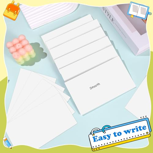 240 Count White Blank Index Cards 3x5 Inch Flash Cards Flashcards Heavyweight Note Cards for Studying School Office Supplies - color: White-Blank, size: 3x5