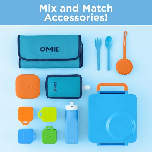 Omie OmieBox Kids Insulated Leakproof Bento Lunch Box with Food Jar (Blue Sky) - color: Blue Sky