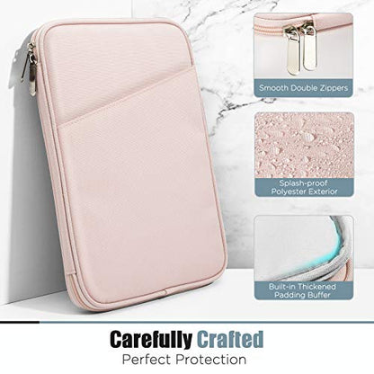 TiMOVO 9-11" Tablet Sleeve Bag for iPad 11-inch A16 2025, iPad 10.9"/10.2"| Air 11 Inch/5th/4th Gen. 10.9", Galaxy Tab A9+/A11Plus 11", Protective Bag with Pocket, Pink - color: Ad-Pink, size: 9-11 Inch