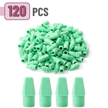 Mr. Pen- Pencil Erasers Toppers, 120 Pack, Green, Erasers for Pencils | Pencil Top Erasers, Pencil Eraser - color: Green, size: 120 Pack