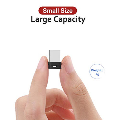 K&ZZ 32GB 2 Pack Ultra Fit USB Flash Drives Small Thumb Drive with Lanyard Low Profile USB Drive Mini Flash Drive 32 GB USB 2.0 Memory Stick Zip Drive, Black - color: Black (2Pack), size: 32GB 2.0