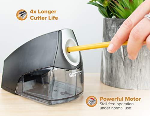 BOSTITCH Office Personal Electric Pencil Sharpener (EPS4-BLACK) and Ascend 3 in 1 Stapler