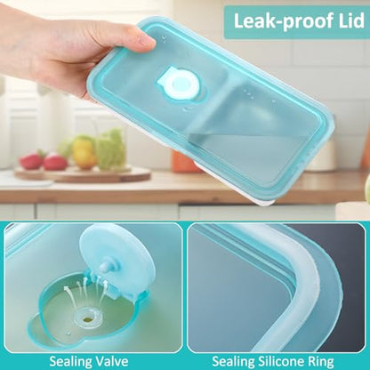 4 Pack Grab and Go Snack Containers Reusable, Stainless Steel Double Compartment Snack Containers with Leakproof Lids for Travel and Outdoor Camping School Lunch Prep Dishwasher Safe (4)
