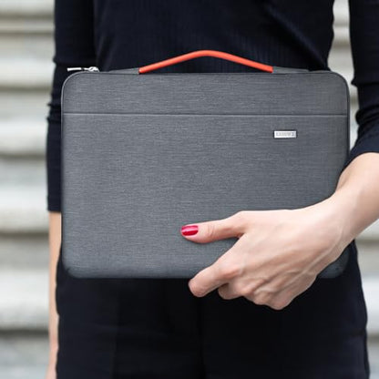 LANDICI 360°Laptop Sleeve Case 15.6 16 Inch Compatible with MacBook Pro 16 M1/M2/M3/M4 2019-2025, 15.6-16” Hp Dell Lenovo Acer Asus, Waterproof Computer Bag Cover with Handle, Grey - color: Grey, size: 15.6-16 inch