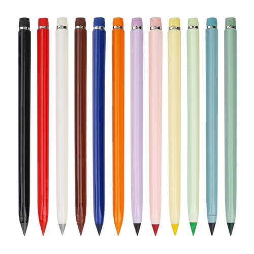 12 Erasable Colored Pencils for Various Applications Versatile Assorted Colours for Adult Artists Beginners Pencils and Pens for Drawing and Coloring