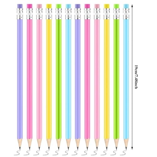 150 Pieces Triangle Pencils Wood Rubber Head Sketch Drawing Pen HB Pencil School Office Learning Stationery