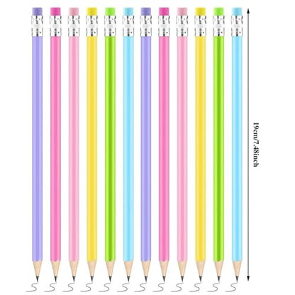 150 Pieces Triangle Pencils Wood Rubber Head Sketch Drawing Pen HB Pencil School Office Learning Stationery