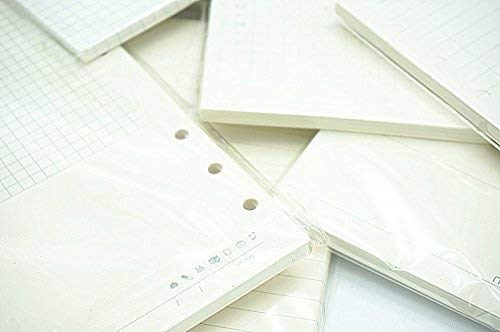 Harphia A5 Planner Paper Refills, 100gsm Thicker Blank Paper for Filofax, 6 Ring Binder - color: Blank Paper, size: A5