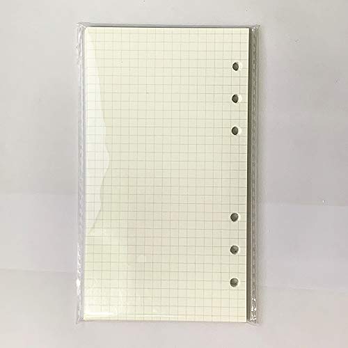 6 Ring Binder Refill,2023 A6 Grid Square Refill for Filofax/Personal Journal,Personal Size, 45sheets/90pages, 100Gsm Quality, Harphia (A6 3.74 x 6.77'',Gridsquare) - color: Grid Square, size: A6