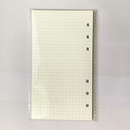 6 Ring Binder Refill,2023 A6 Grid Square Refill for Filofax/Personal Journal,Personal Size, 45sheets/90pages, 100Gsm Quality, Harphia (A6 3.74 x 6.77'',Gridsquare) - color: Grid Square, size: A6
