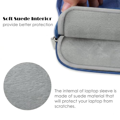 Laptop Sleeve Case for MacBook Neo 13'' | Protective with Handle Travelling Carrying Canvas Bag Accessories for Home Office (Aqua) - color: Aqua