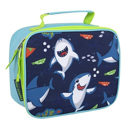 Trail maker Kids School Lunch Box Insulated for Boys, Girls | Fun Insulated Lunch Bag for Kids, School, Camp, Sports (Snarky Sharkies) - color: Snarky Sharkies
