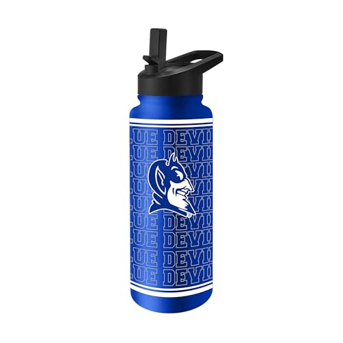 Logo Brands NCAA 34 oz Travel Quencher Bottle — Team Color | Stainless Steel | Double Wall | Echo Design
