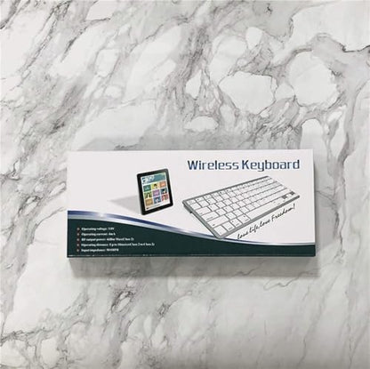 Wireless French Keyboard, AZERTY Keyboard Minority Language Keypad Ultra Thin Lightweight Silent Bluetooth Keyboards for Laptop/PC/Tablet/Desktop/Smart TV (French) - style: French