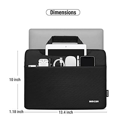 iBenzer 15.6 16 inch Laptop Computer Sleeve Carrying Case Bag for New MacBook Air 15-inch M2 A2941, MacBook Pro 15/16-inch, 15" Surface/Dell/HP/Acer/Lenovo Chromebook, Black LS-SLD15-BK - color: Black, size: 15 INCH