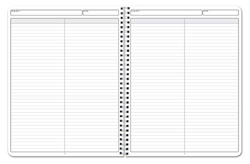 BookFactory 2 Column Log Book, Wire-O, 100 Pages | Columnar Notebook, Two Columns Format, 8.5'' x 11'' - Made in USA - size: 2 Column, style: Wire-O