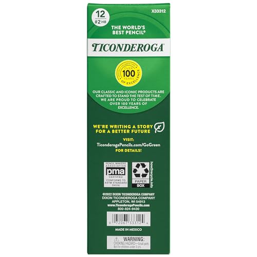 Ticonderoga My First Wood-Cased Pencils, Pre-Sharpened, 2 HB, Yellow, 12 Count - style: 12 Pack