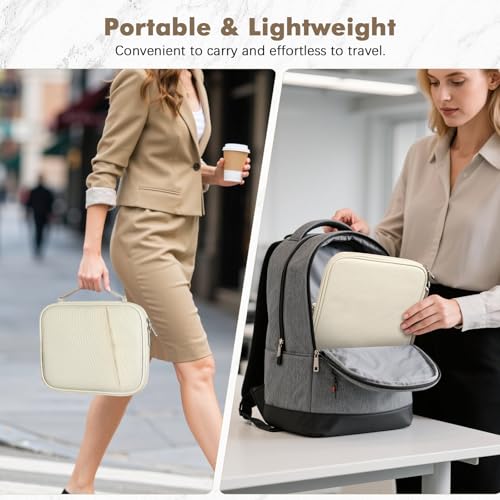 MoKo 9-11 Inch Padded Tablet Sleeve Protective Carrying Case for 11" iPad Air M4 2026, iPad A16/Pro 11 M5, i-Pad 10th/Air 5/4th 10.9, iPad9/8. 10.2, Tab S8/S9 11, Tablet Bag with Handle, Beige - color: Beige, size: 9-11 Inch