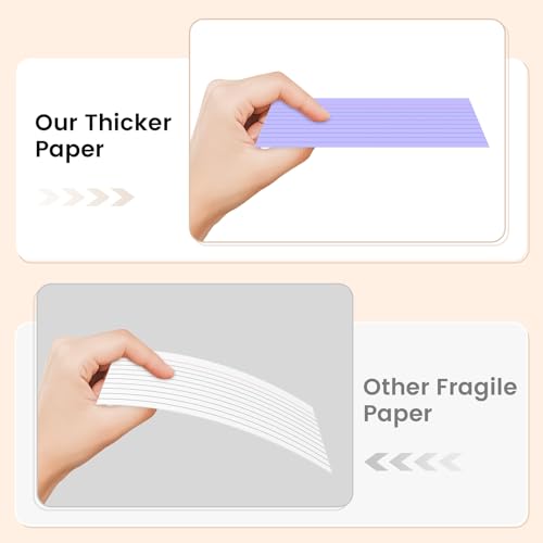 Index Cards 3x5 Inch, 300sheets, Flash Cards,Ruled Lined Purple Note Cards Paper For Studying, Schools Supplies, College, Office And Home Organization, Note Taking Supplies - color: Purple