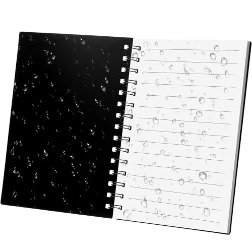 Weatherproof Spiral Notebook 4" x 6" Small Pocket Notepad with Stone Paper Waterproof Spiral Note Pad with Lined Pages Pocket Size Notebook for Outdoor Office College Classroom Travel
