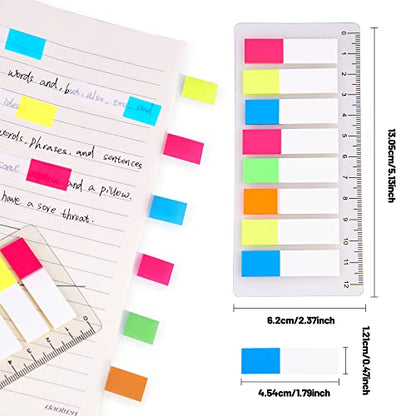 160Pcs Transparent Sticky Tabs - Page Markers for Books, Notebooks & Teacher Supplies, Index Flags File Organizer