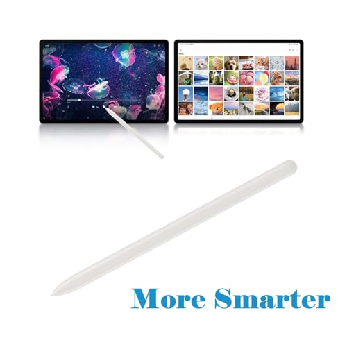 Alovexiong S Pen for Samsung Galaxy Tab S9 FE/S9 FE Plus, SM-X510, SM-X516B, SM-X610, SM-X616B, 4096 Levels of Pressure Sensitivity, Metal, Silvery - color: Silvery