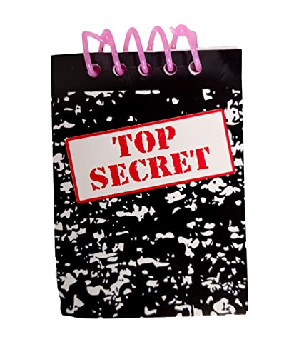 Dondor TOP SECRET' Spiral Note Pads Party Favors (24 Pads Included)