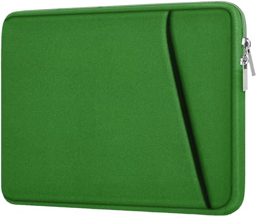 Askuko 14 inch Laptop Sleeve, Shockproof Protective Computer Cover, Durable Carrying Bag Laptop Case Compatible with 14"" MacBook Air/Pro HP Asus Lenovo Notebook, Dark Green - color: Dark Green, size: 14 inch