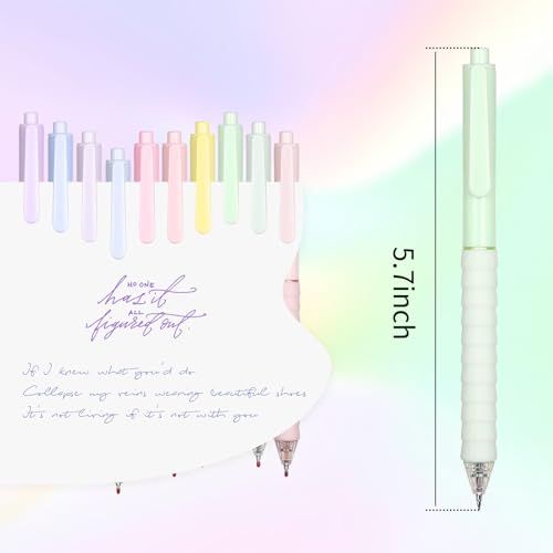 gel pens,10pcs 0.5mm Quick Dry Retractable Pens Fine Point Gel Ink for Writing, Ideal Office School Desk Accessories Gift - color: 10pcs
