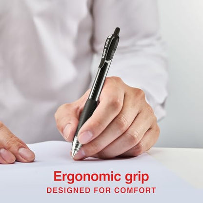 STAPLES Retractable Gel Pens, Bold Point 1.0mm, Black Ink, 36 Pack – ProGel Smooth‑Flow Pens for High‑Volume Office Use - color: Black, size: 36 Pack, style: Bold Point