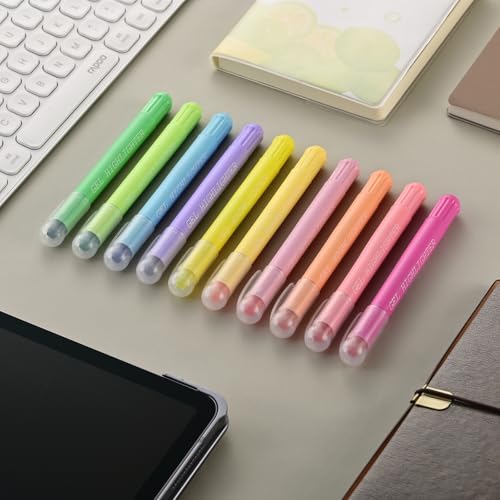 konket- Bible Highlighters No Bleed, Gel Highlighters, Bible Markers for Nurse Study Journaling Supplies Pack of 10