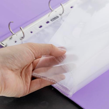 BAZIC Sheet Protectors Economy, Fit 8.5x11 Inch Paper, 11 Hole Clear Plastic Sleeves Ring Binder Sheets, Archival Safe (10/Pack), 1-Pack | letter size, economy weight top-loading sheet protectors, acid-free poly, Fit 3-ring binders, Clear front and back,