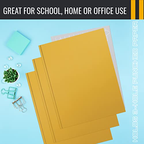 Better Office Products Dark Yellow 2 Pocket Folders with Prongs, 50 Pack, Letter Size, Matte Texture, 8.5 x 11 Inch - color: Dark Yellow